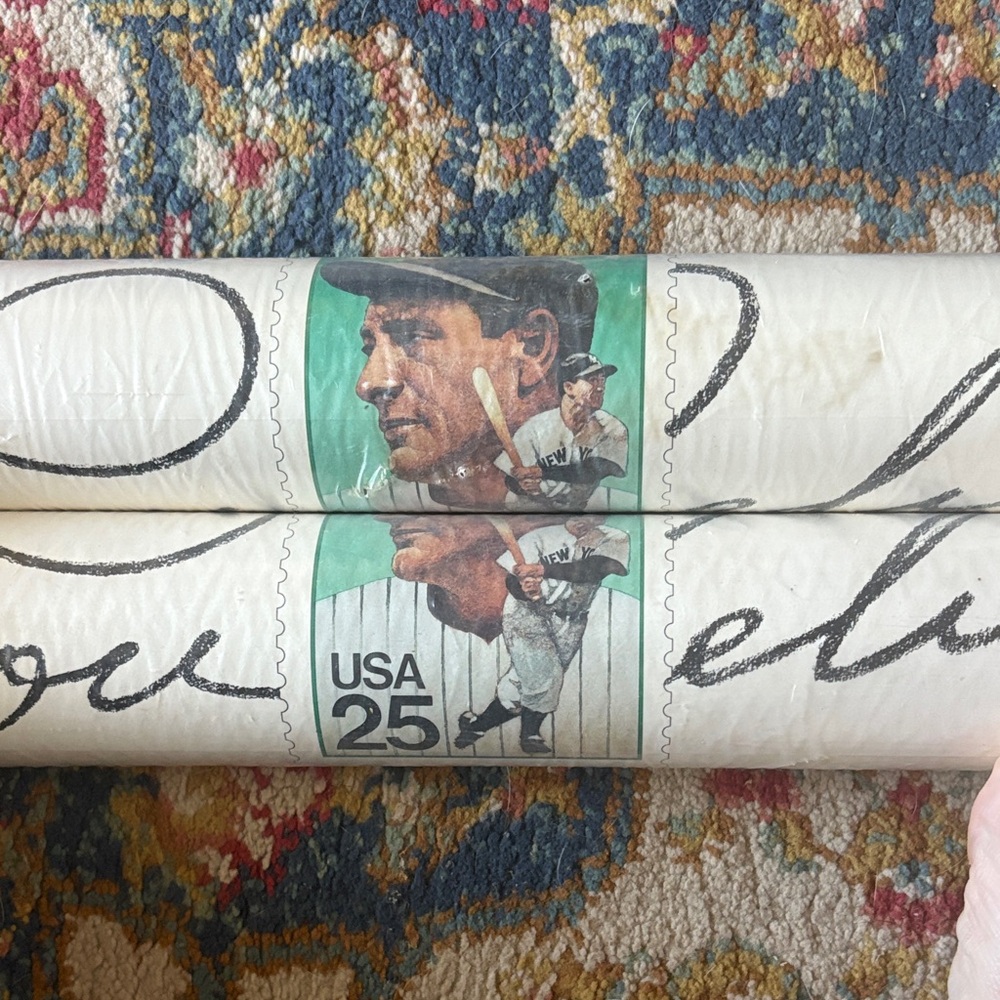 Two Philatelic posters from the 1989 Stamp of Lou Gehrig Baseball player